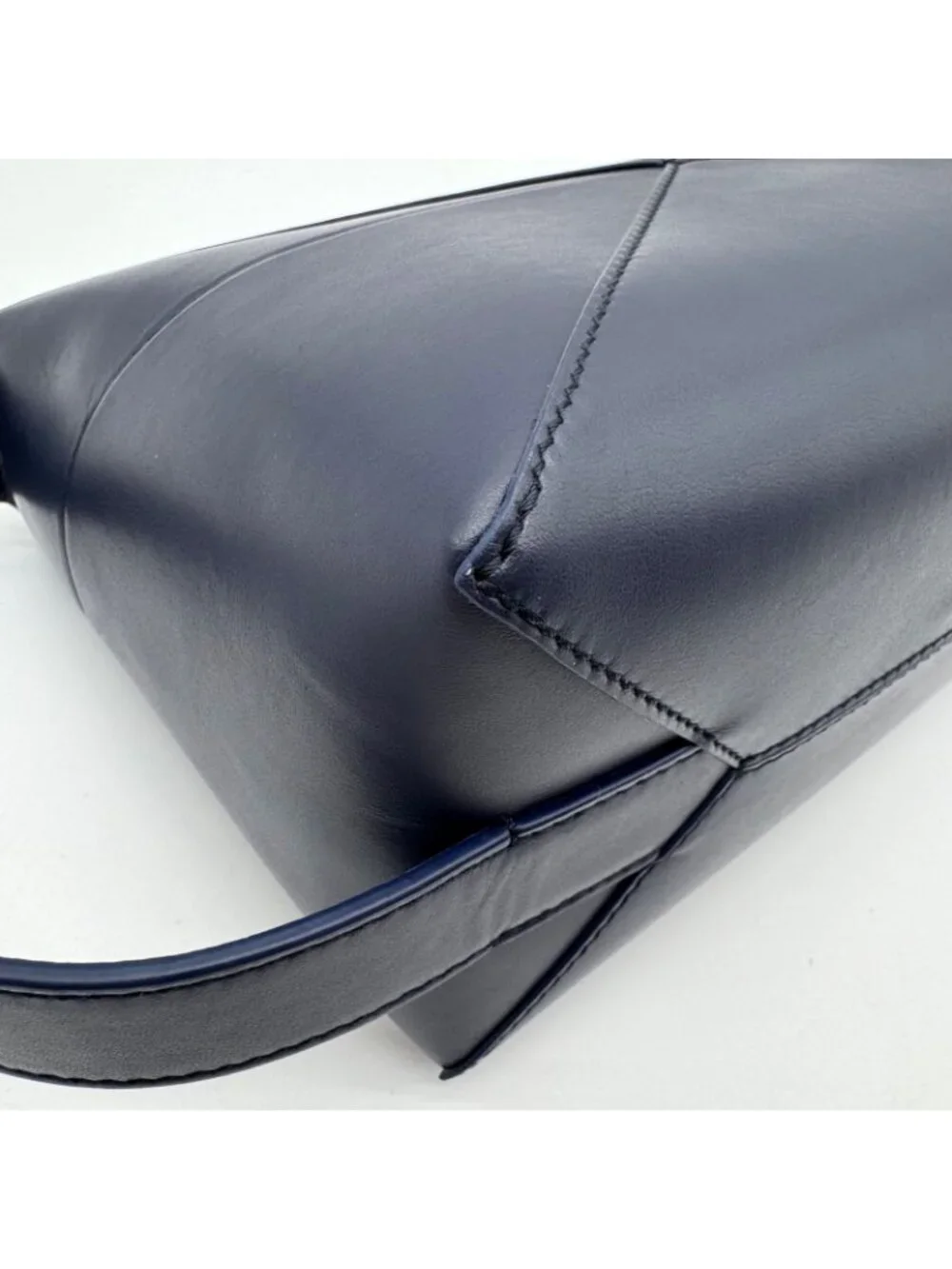 Loewe Handbag Puzzle Fold Wash Bag Leather Blue